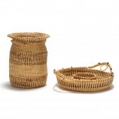 TWO CHARLESTON SWEETGRASS BASK