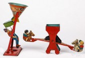 TWO CHEIN TIN LITHOGRAPH SAND