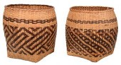 TWO CHEROKEE WOVEN RIVER CANE