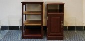 TWO CHERRY FINISH SIDE TABLE A