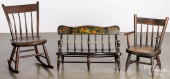 TWO CHILD&#039;S CHAIRS AND A