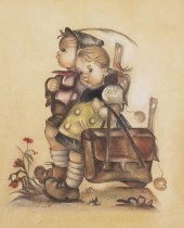 TWO CHILDREN ORIGINAL HUMMEL D