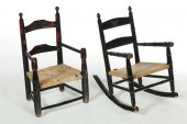 TWO CHILD'S CHAIRS.  Ohio  mid