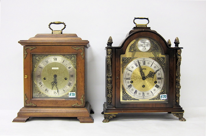 TWO CHIMING LANTERN-CASE MANTEL