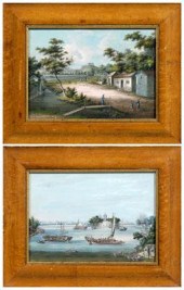 Two China trade gouaches, The