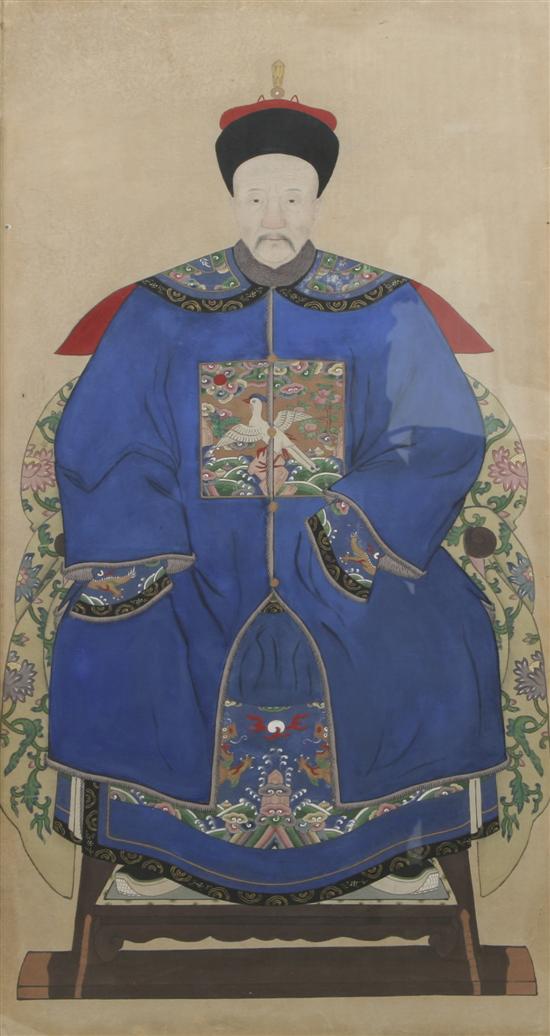 Two Chinese Ancestral Portraits