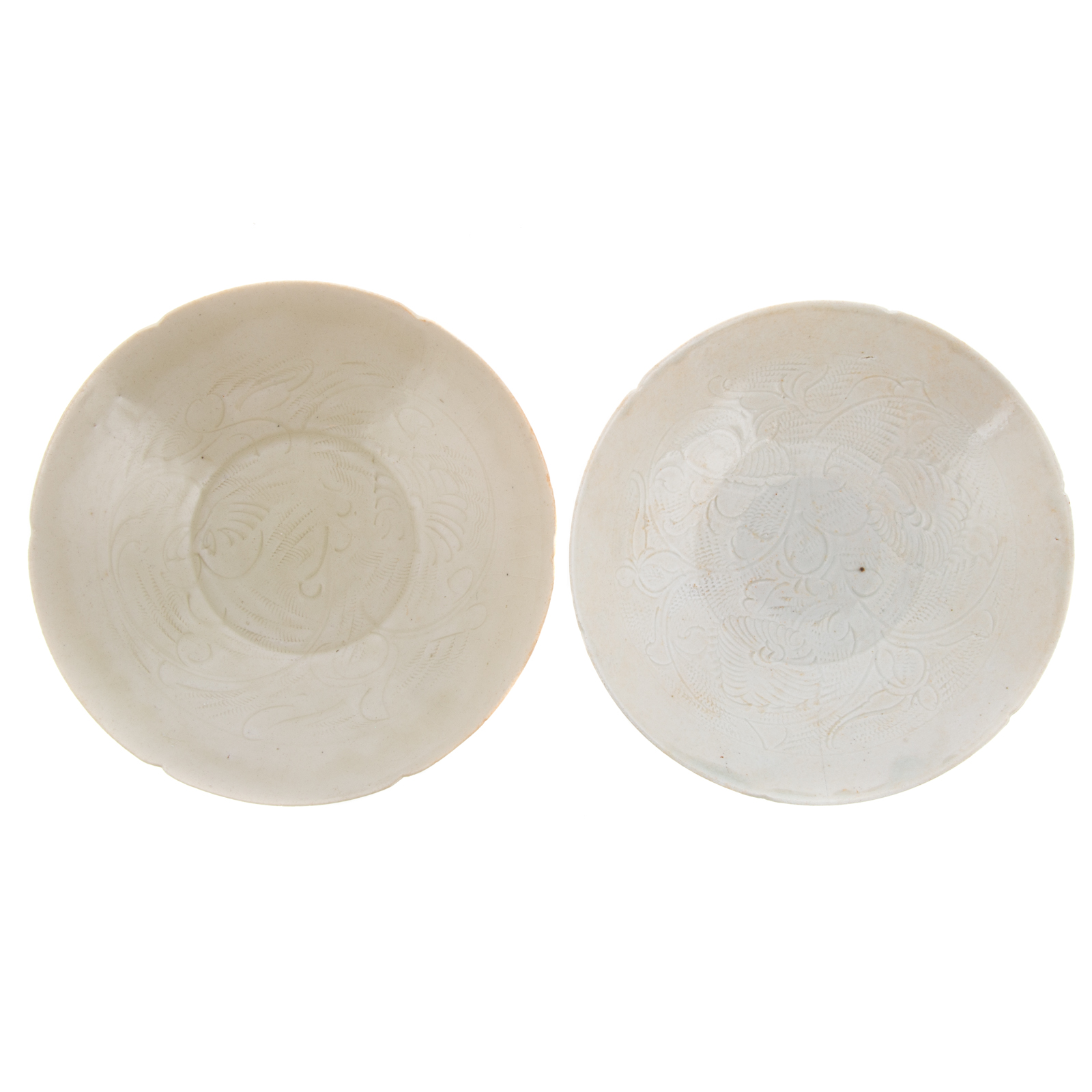 TWO CHINESE ARCHAIC PORCELAIN BOWLS