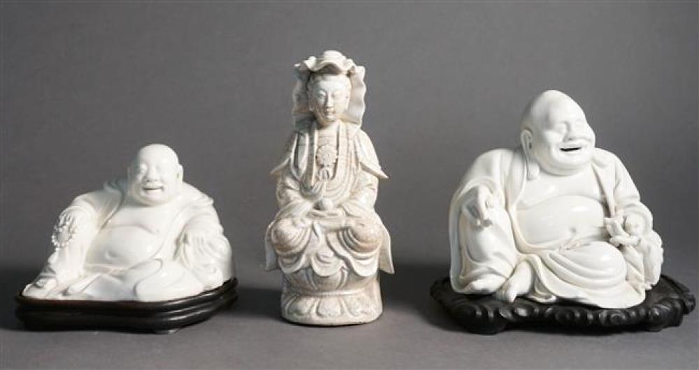 TWO CHINESE BLANC DE CHINE HOTIS