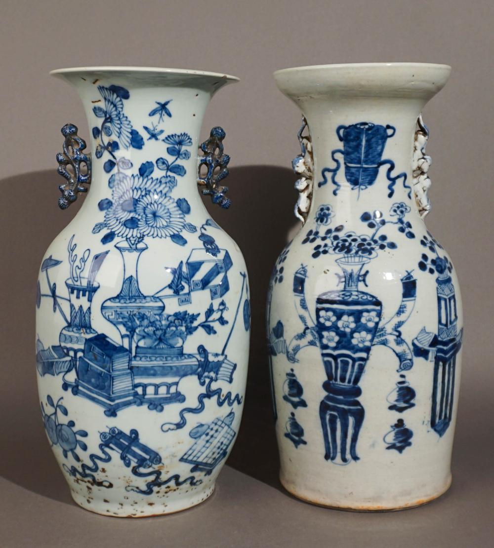 TWO CHINESE BLUE AND WHITE