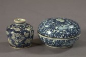 Two Chinese Blue and White Por