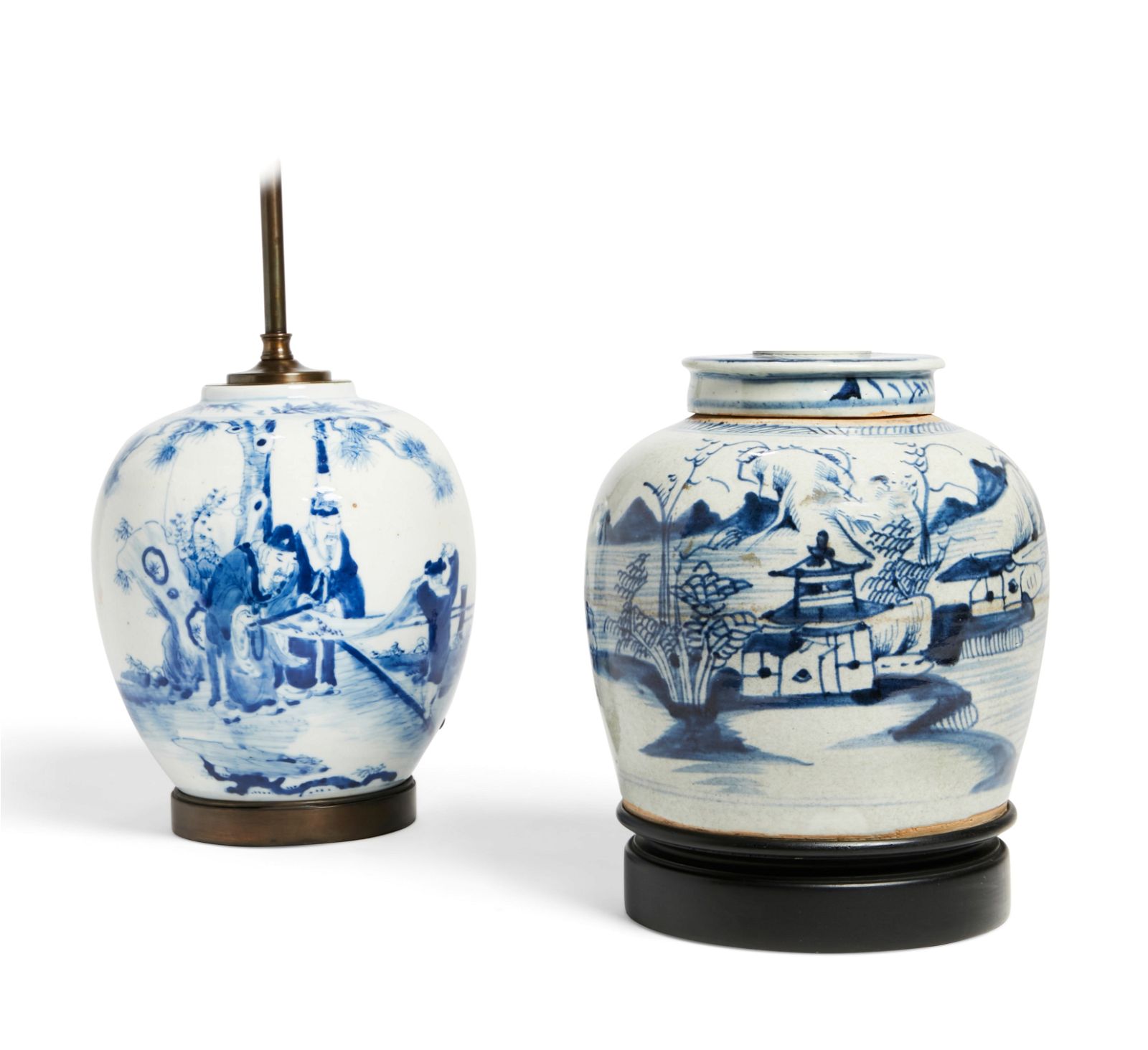 TWO CHINESE BLUE AND WHITE