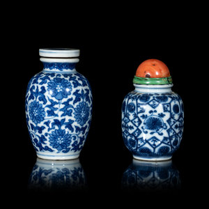 Two Chinese Blue and White