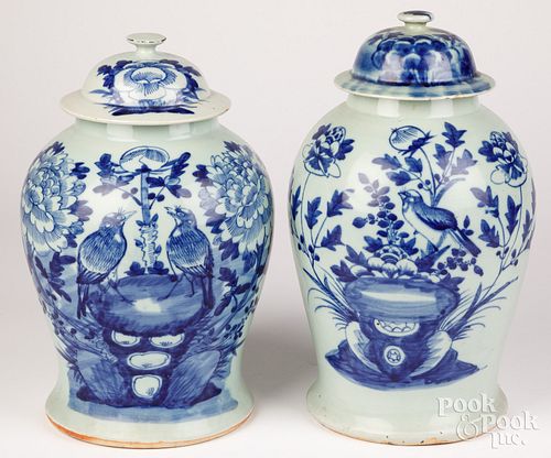 TWO CHINESE BLUE AND WHITE