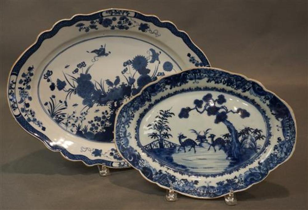 TWO CHINESE BLUE AND WHITE TRANSFER