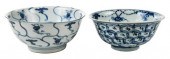 TWO CHINESE BLUE AND WHITE BOW