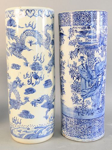 TWO CHINESE BLUE AND WHITE