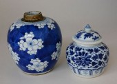 TWO CHINESE BLUE AND WHITE JAR