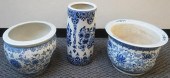 TWO CHINESE BLUE & WHITE DECOR