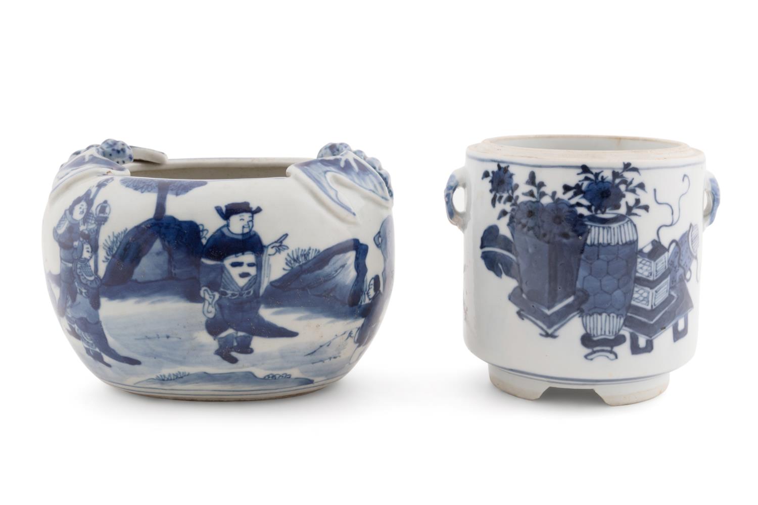 TWO CHINESE BLUE & WHITE