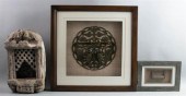 TWO CHINESE BRASS MOUNTINGS IN