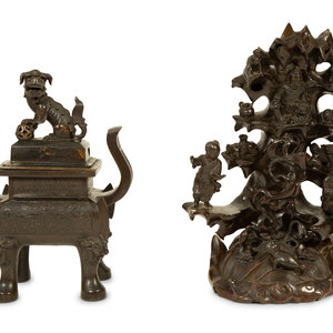 Two Chinese Bronze Articles 19TH