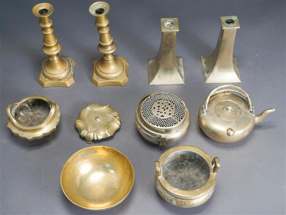 TWO CHINESE BRONZE CENSERS, HAND