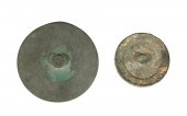 TWO CHINESE BRONZE MIRRORSTwo