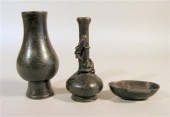 Two Chinese bronze vases and b