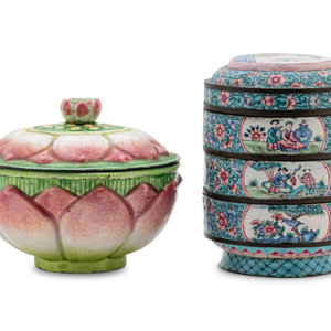 Two Chinese Canton Enamel on