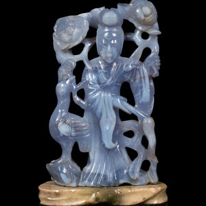Two Chinese Carved Hardstone