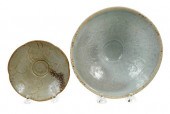 TWO CHINESE CELADON AND QINGBA