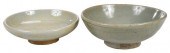 TWO CHINESE CELADON GLAZED EAR