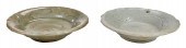 TWO CHINESE CELADON GLAZED EAR