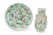 TWO CHINESE CELADON PORCELAIN