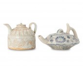 TWO CHINESE CERAMIC TEAPOTSTwo