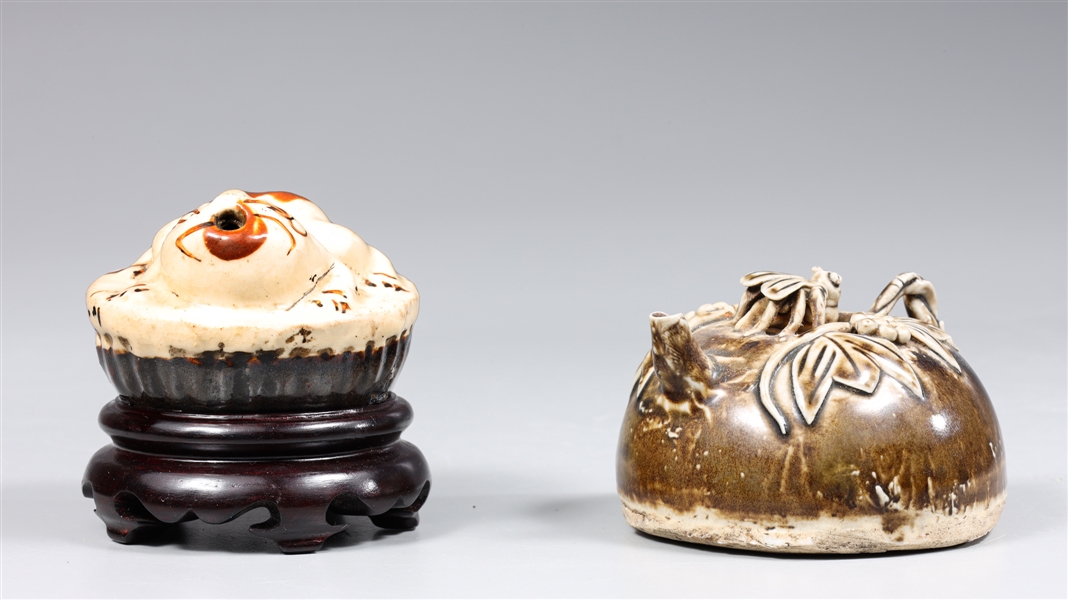 Two Chinese Cizhou style glazed