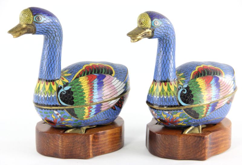 Two Chinese Cloisonn? Figural