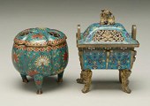 Two Chinese cloisonn&eacute; c