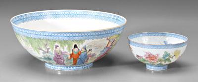 Two Chinese eggshell porcelain