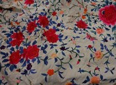 TWO CHINESE EMBROIDED PIANO SH