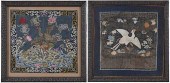 TWO CHINESE EMBROIDERED CIVIL