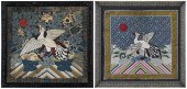 TWO CHINESE EMBROIDERED CIVIL