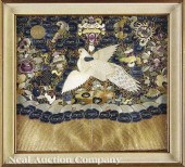 Two Chinese Embroidered Silk C