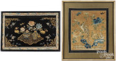 TWO CHINESE EMBROIDERIES<br>Tw