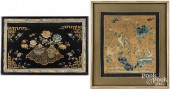 TWO CHINESE EMBROIDERIESTwo Ch