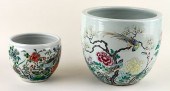TWO CHINESE ENAMELED PORCELAIN