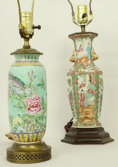 TWO CHINESE ENAMELLED PORCELAI