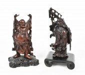 TWO CHINESE EXOTIC WOOD HARDWO