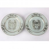Two Chinese Export armorial pl