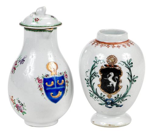 TWO CHINESE EXPORT ARMORIAL